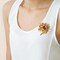 BP-228C Beadwork kit for creating brooch Crystal Art "Sunflower"